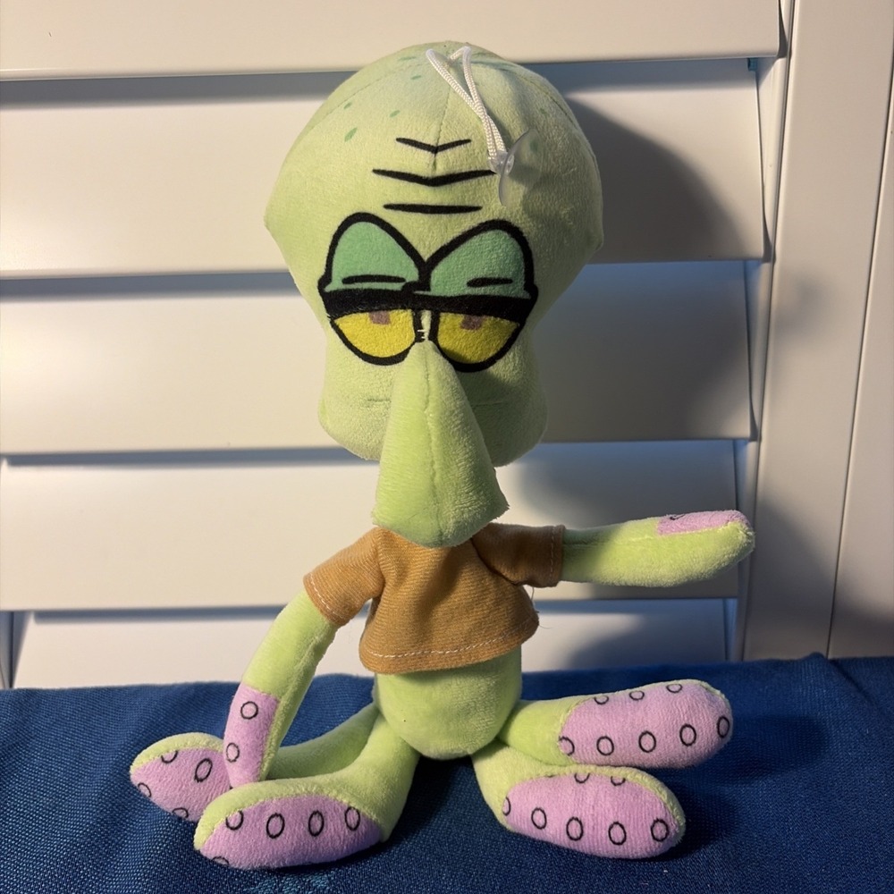 Sponge Bobs SQUIDWARD 14.5" Suction Cup Car Window Hanger Plush